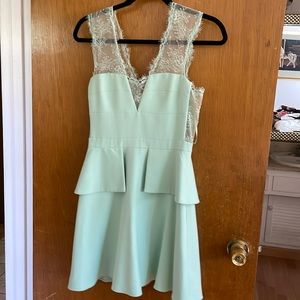 BCBG Mint lace Peplum Cocktail Dress